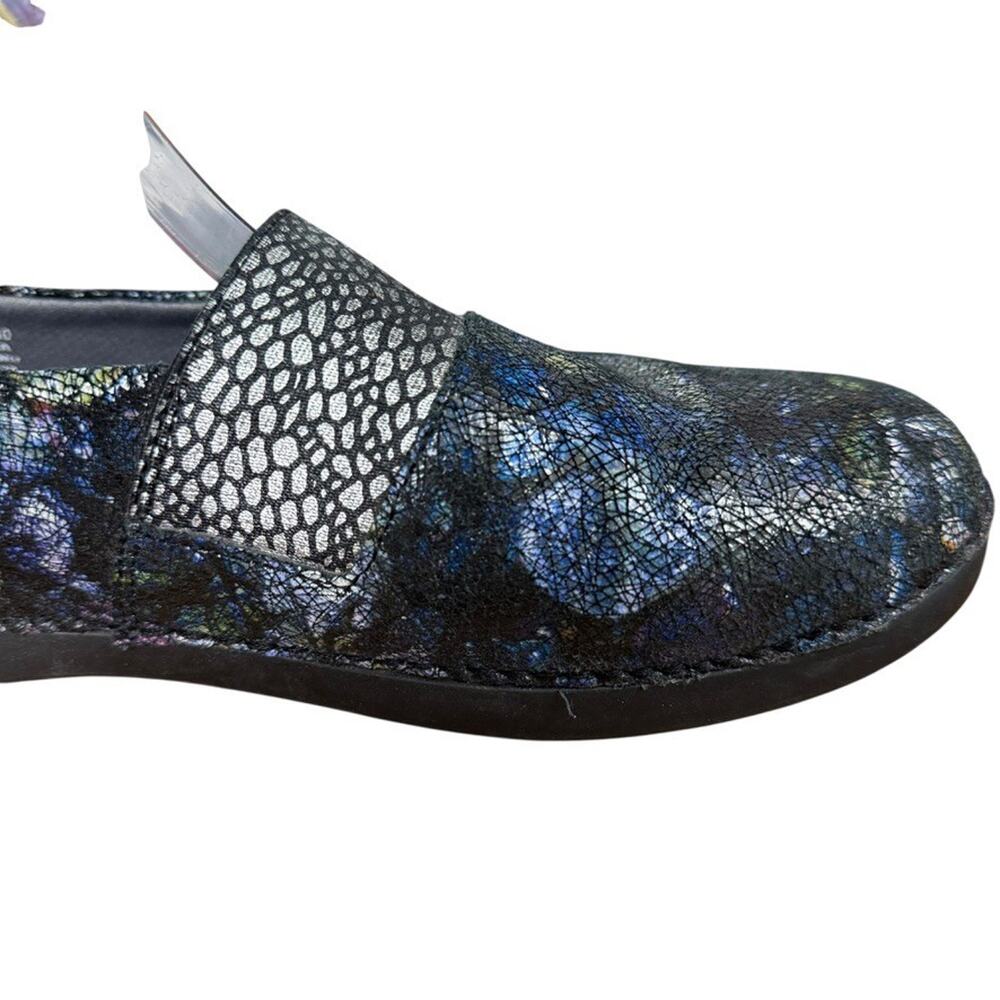 Alegria Glee Quarry Crackle Leather Slip On Comfort Shoes Flats Loafers 40 / 10 - Picture 2 of 16